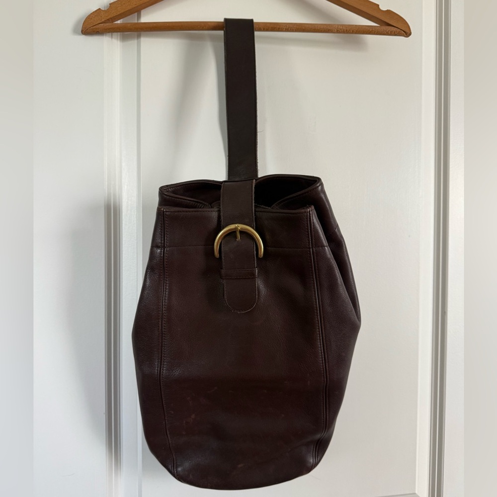 Coach RARE Vintage Soho Sling Leather
Backpack in Dark Brown